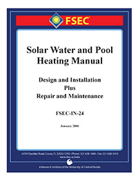solar water and pool heating manual design and installation plus repair and maintenance