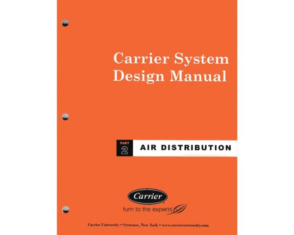 carrier systems design manual part 2 air distribution